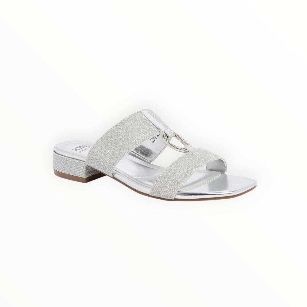 Jones New York Women's Embellished Slide Sandals with Block Heel
